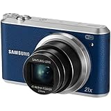Samsung WB350F - 16.3MP BSI CMOS, 21X Optical Zoom, 3-inch LCD touchscreen, 1080p HD Video, Smart WiFi and NFC Digital Camera - Blue