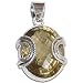 Girl Pendant with Chain Sterling Silver Citrin Gemstone Jewelry 1 inch (gpndt021)