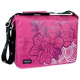 15.4" & 15.6" Laurex Notebook/Laptop/Messenger Bag (Fuschia Camellia)