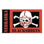 University of Nebraska Lincoln NU Huskers - House Banner / Flag - Panel Style w/Blackshirts Skull & Crossbones Logo
