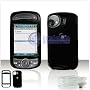 SOLID BLACK SNAP-ON COVER HARD CASE (With Optional Swivel Belt Clip) for HTC Mogul / XV6800 / PPC6800 / P4000