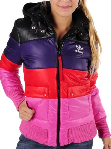 Adidas Damen Winterjacke S WINTER PADDED, black/eggplant, 40, O58667