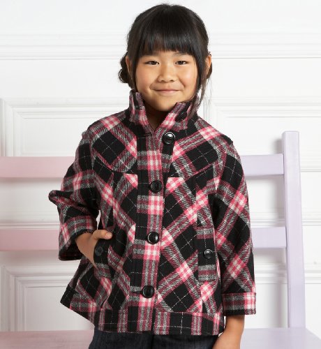 Girls' Limited Check Cape Jacket