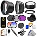 Complete 67MM Kit for NIKON DSLR (D7000 D90 D80 D70 D70s) Includes: 67MM 0.45x Wide Angle & 2.0x Telephoto High Definition Lenses + IR Wireless Remote Control + 67MM Filter Kit (UV, Polarizer, Fluorescent) + 67MM Macro Close Up Set + 67MM Tulip FlowerLens Hood + 67MM Center Pinch Lens Cap (w/ Cap Keeper) + 67MM Graduated Color Filters (Warming, Blue) + Flash Diffuser Set + Deluxe Cleaning Kit + Lens Cleaning Pen + MagicFiber Microfiber