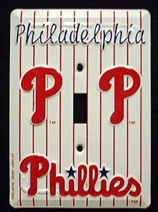Philadelphia Phillies MBL Aluminum Novelty Single Light Switch Cover Plate