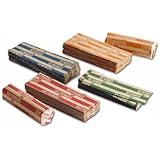 MMF Industries Flat Tubular Coin Wrappers, Color-Coded Kraft Paper, Assorted, 150 Wrappers per Package (216015047)