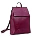 HESHE Leather Backpack for Women Fashion Convertible Backpack Purse Designer Handbags Anti Theft Rucksack for Travel