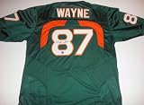 REGGIE WAYNE AUTOGRAPHED UNIVERSITY OF MIAMI HURRICANES JERSEY NIKE