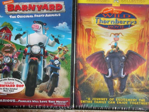 Barnyard Movie Bonus Pack !! Includes The Wild Thornberrys Movie!! 2 Movies in this set!!