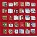 Burgoyne 30 Assorted Hand Crafted Christmas Cards with Matching Self-Seal Envelopes