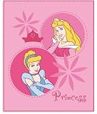 CTI 033126 Fleece Decke Disney Princess Diadem 130 x 160 cm