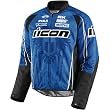 Icon Hooligan 2 Threshold Men's Textile Sports Bike Motorcycle Jacket - Blue