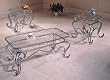 XO Design Wrought Iron Occassional Coffee & 2 End Table Set
