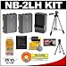 2 CTA Replacement Canon NB-2LH Batteries and Mini Battery Charger for the Canon SLR Digital Rebel XT, XTi, & Powershot G7, S80, S70, S60, S50 Digital Cameras + Compact Travel Tripod + Accessory Kit