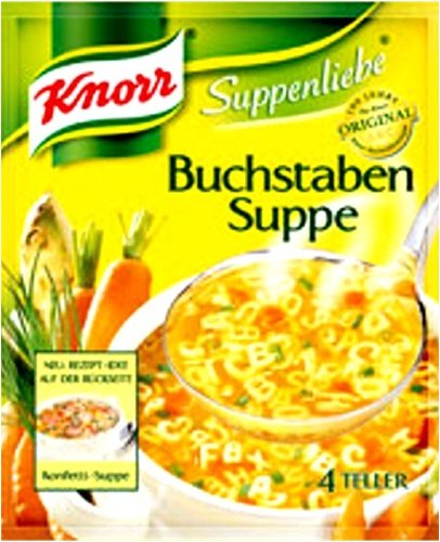 Knorr SL Alphabet Noddles Soup ( Buchstaben Suppe ) -1 pc by Knorr