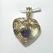14K Amethyst Heart Pendant