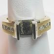 14K Two-Tone Gold Diamond Semimount