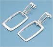 Sterling Silver Italian Earrings - 56 mm