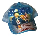 Uncle Sam Liberty Patriotic Hat w/ WWII Image USA Made by FlagClothes