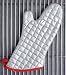 Kitchen & Housewares : Professional Grade Heat-resistant Insulated Silver Fabric Mitt: Perfect Oven Mitt for the Oven, BBQ, etc.