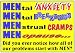 Novelty Sign: MENtal Anxiety (Funny For Women)