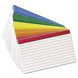 Esselte Color Coded Bar Ruling Index Card