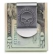 Harley-Davidson&reg; Skull Money Clip. Raw Nickel finish. Made in USA. 99453-06V