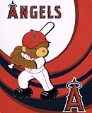 MLB Baseball Anaheim Los Angeles Angels Blanket ~ 40" X 50" Plush Mink Raschel Soft Thick ~ Throw for Infant Baby