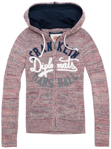 Franklin & Marshall Damen Pullover Full zip cardigan KNWR304CXLS12, Gr. 36/38 (S), Rosa (G Preisvergleich