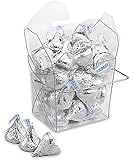 Oasis Supply Chinese Take-out Boxes Containers for Party Favor Boxes, 1/2 Pint, Clear, 12-Pack