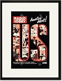 Black Framed/Matted Print 17x23, Radio and Television Today: America Alert!