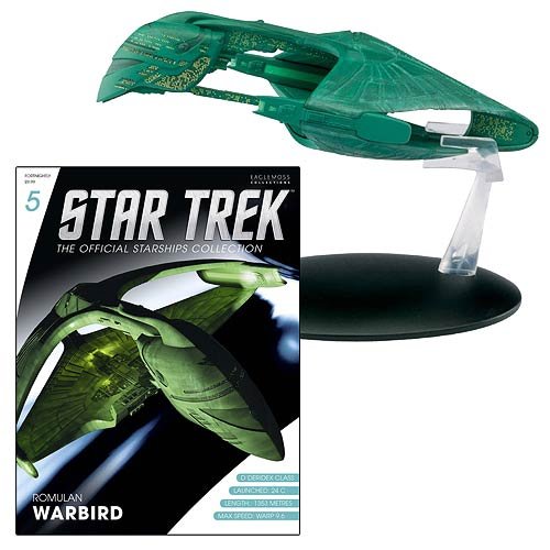 Star Trek Starships Romulan Warbird Vehicle with Magazine by Eaglemoss Publications