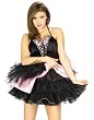 Adult Short Black Crinoline with Silver Trim - Womens Std.