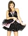 Adult Short Black Crinoline with Silver Trim - Womens Std.