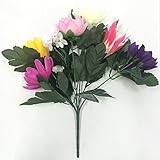 造花　7枝　お盆向け用品　フラワー 10本