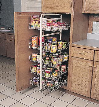 KV Pantry Rollout Unit 46 3/8" - 53 1/8" Chrome