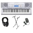 Casio CTK-4000 Premium Keyboard Pack with Power Supply, Keyboard Stand and Professional Closed Cup Stereo Headphones