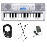 Casio CTK-4000 Premium Keyboard Pack with Power Supply, Keyboard Stand and Professional Closed Cup Stereo Headphones