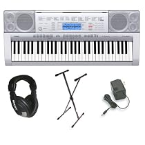 Casio CTK-4000 Premium Keyboard Pack with Power Supply, Keyboard Stand and Professional Closed Cup Stereo Headphones