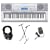 Casio CTK-4000 Premium Keyboard Pack with Power Supply, Keyboard Stand and Professional Closed Cup Stereo Headphones