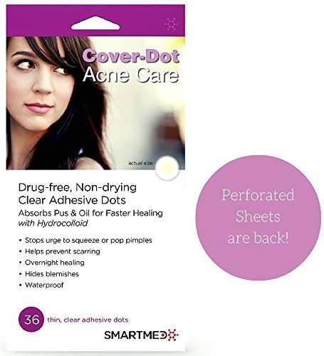 [Perforated] Cover-Dot Acne Care - Clear Acne Absorbing Patch - 36 dots by SMARTMED