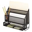Eldon 62531 Wire mesh large sorter with drawer, black, 4w x 9-3/8d x 12-1/8h