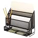 Rolodex 62531 Wire mesh large sorter with drawer, black, 4w x 9-3/8d x 12-1/8h
