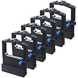 Speedy Inks - Compatible Okidata Replacement 6 Pack Black Printer Ribbon Cartridges - 52106001 for use in Okidata Microline 590, Okidata Microline 591