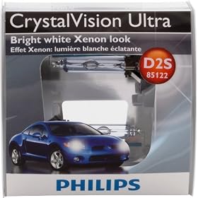 Philips D2S CrystalVision Xenon HID Headlight Bulb, Pack of 2