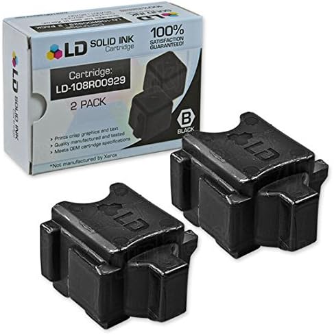 LD Compatible Solid Ink Stick Replacements for Xerox ColorQube 8570 108R00929 (Black, 2-Pack)