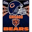 Chicago Bears Light Weight Fleece NFL Blanket (Shadow Series) (50"x60")