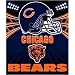 Chicago Bears Light Weight Fleece NFL Blanket (Shadow Series) (50"x60")