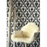 Tempaper Designs DA 005 Damsel Self-Adhesive Temporary Wallpaper, White and Black