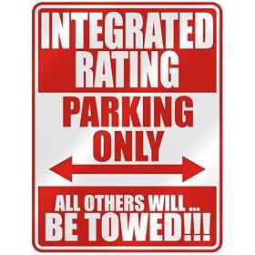 " INTEGRATED RATING PARKING ONLY " PARKING SIGN OCCUPATIONS